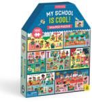 Mudpuppy - Az én menő sulim- 100 db-os ház alakú puzzle (ZKUK9780735379244)