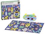 Petit Collage - Szörnyecskés kincskereső puzzle szemüveggel (ZKUK0736313545135)