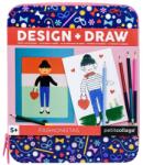 Petit Collage - Design+ Draw- Divattervező játék úti verzió (ZKUK0736313544558)