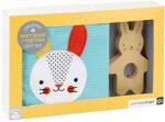 Petit Collage - Baby Bunny- ajándékcsomag - puha könyv rágóka (ZKUK0736313543858)