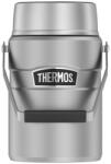 Thermos ételhordó fogantyúval - ezüst színben - 1390 ml