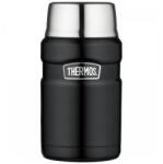 Thermos Food Jar ételtermosz kanállal - 710 ml - matt fekete