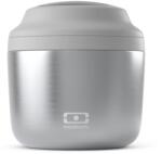 monbento Element Silver - hőtartó uzsonnás doboz, ételtermosz - 550ml