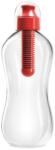bobble Red vízszűrős kulacs átlátszó kupakkal - 550 ml -
