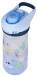 Contigo Jessie Autopop- School Doodle - világoskék mintás műanyag gyerek kulacs - 420 ml