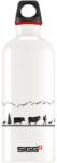 SIGG Traveller Water Bottle Swiss Craft - Svájci Fémkulacs - Fehér - 600 ml