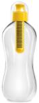 bobble Sárga vízszűrős kulacs - átlátszó kupakkal - 550 ml