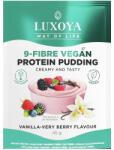 Luxoya 9-Fibre Vegán fehérjét tartalmazó rostpuding 9 féle rosttal Vanília-erdei gyümölcs - 45g - biobolt