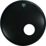 Remo Powerstroke 3 Ebony 22" cu gaura de 5" - Fata toba mare (P3-1022-ES-DM)