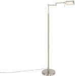 QAZQA Design állólámpa acélból, LED-del és érintőképernyős dimmerrel - Notia (102520)