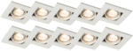 QAZQA 10 db-os beépített spotlámpa szett fehér - Qure (95626)