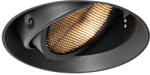QAZQA Modern beépíthető spotlámpa fekete GU10 AR111 kerek, keretelés nélküli - Oneon Honey (105200)