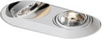 QAZQA Kerek beépíthető spotlámpa fehér GU10 70 mm 2-fényes - Hubs (108299)