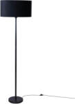 QAZQA Állólámpa fekete ovális bársony lámpabúrával 50 cm - Simplo (109114)