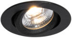 QAZQA Süllyesztett spotlámpa fekete dönthető 8, 2 cm LED-del, Dim to Warm IP54 Ultra Slim - Pupil (108288)