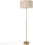 QAZQA Állólámpa állítható bronz világosbarna árnyékolóval 50 cm - Parte (106517)