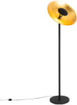 QAZQA Ipari állólámpa fekete aranyszínű belsejével 60 cm - Magnax (107426)