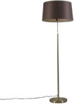 QAZQA Állólámpa arany/réz barna árnyékolóval 45 cm állítható - Parte (93222)