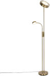 QAZQA Állólámpa bronz LED-del és dimmerrel, olvasólámpával - Kelso (106052)