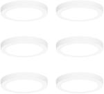 QAZQA 6 darabos süllyesztett vagy felületre szerelhető spotlámpa szett fehér 18 cm LED-del, 3 lépéses Dim to Warm funkcióval - Trans (109905)