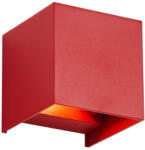 QAZQA Modern kültéri fali lámpa sötétvörös LED-del IP54 - Edwin (109021)