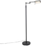 QAZQA Design állólámpa fekete, beépített LED-del és érintőképernyős fényerő-szabályzóval - Notia (102521)