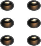 QAZQA 6 darabos modern, süllyesztett, forgatható és dönthető spotlámpa készlet - Alloy (109787)