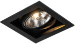 QAZQA Modern beépített reflektor fekete 18 cm állítható - Artemis 111 (102845)