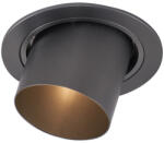QAZQA Modern beépíthető spotlámpa, antracit szürke, GU10, 50 mm, kerek, dönthető - Installa (108378)