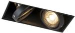 QAZQA Okos beépített reflektor fekete, 2 db WiFi GU10 Trimless - Oneon 2 (103555)