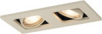 QAZQA Modern beépíthető spotlámpa bézs GU10 50 mm elforgatható és dönthető 2 fényforrással - Qure (108443)