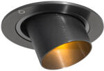 QAZQA Modern beépíthető spotlámpa, sötétmetál GU10, 35 mm-es kerek, dönthető - Installa (108276)