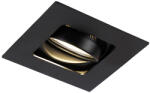 QAZQA Modern okos süllyesztett spotlámpa fekete, WiFi GU10-zel - Artemis (103587)