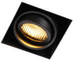 QAZQA Beépített reflektor fekete dönthető és forgatható keret nélküli - Oneon Honey (102809)