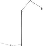 QAZQA Állólámpa kar fekete - Editor (104324)