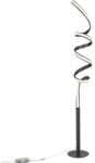 QAZQA Design állólámpa fekete, LED-del és dimmerrel - Twisted (98214)