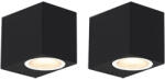 QAZQA 2 db modern fekete fali lámpa szett IP44 - Baleno (99179)