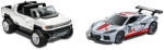 Mattel Hot Wheels - Set 2 masinute Pull Back GMC Hummer EV si Corvette C8R (HPR94)