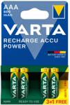 VARTA POWER akkumulátor mikro/ AAA 800 mAh BL3+1