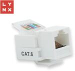 LYNX CS Cablu LYNX Keystone UTP Cat6, autofiletant, 90°, alb (LX-KST-TL-90-CAT6-UTP)