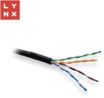 LYNX CS Cablu UTP LYNX Cat5e, PE (FCA), integral din cupru, exterior, negru, cutie 305m (LX-SLD-UTP5E-PE-BK)