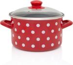 Metalac Oala 3l cu capac din sticla Tufne Metalac email/18cm/3l (368888)