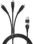 CONNECT IT töltőkábel Wirez 6in1, USB-C/USB, Lightning 2x USB-C, 1.25m, fekete (CCA-2320-BK)