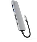 Epico 6in1 Alu Hub 8K USB-C csatlakozóval - ezüst (9915112100067)