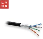 LYNX CS Cablu FTP LYNX, Cat5e, PE (FCA), 0.5mm, integral din cupru, exterior, negru, cutie 305m (LX-SLD-FTP5E-PE-BK)