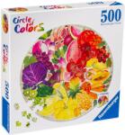 Ravensburger Кръгъл пъзел Ravensburger от 500 части - Плодове и зеленчуци (17169)
