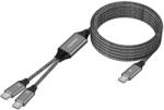PremiumCord USB-C töltőkábel, 2xUSB-C USB-C-re, 100W, 1m, fekete, 1m, fekete (ku31pow02)