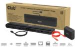 Club 3D Club3D dokkolóállomás USB-C 12v1, 2xHDMI, 1xDP, 2xUSB-C, 3xUSB, 1xRJ45, 1x3.5mm, fekete, 1xRJ45, 1x3.5mm, fekete (CSV-2541)