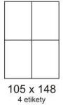 Smartline Címkék 105x148, 5mm 4 címke laponként 100 lap Smartline (EL/MF-4L105x148,5)