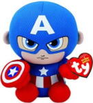 Ty Marvel Avengers Captain America Soft Toy (15 cm) (41189) - vexio Papusa